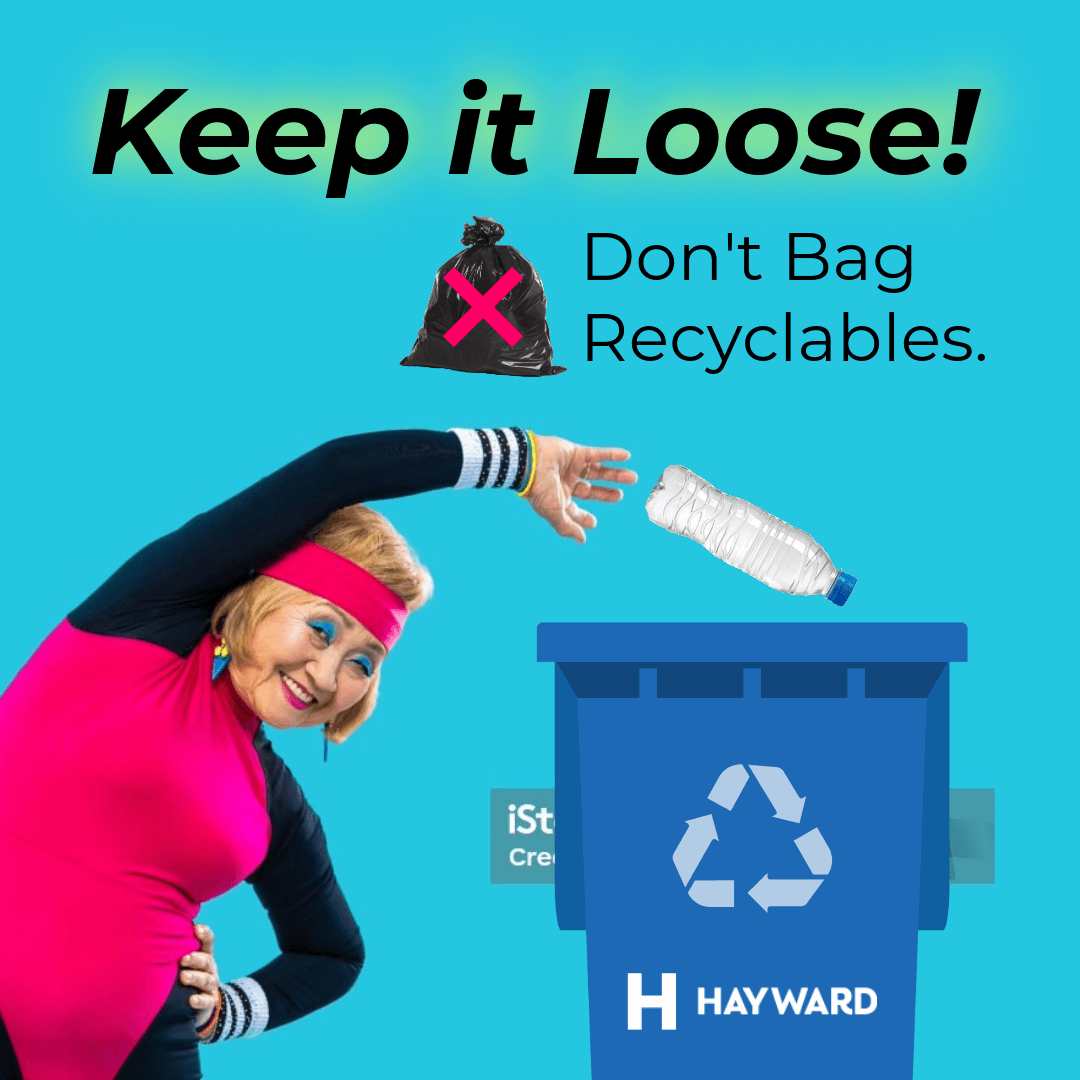 INSTA-Hayward-Keep-It-Loose-5-New Year Exercise-stretch AEROBICS PERSON THROWING ITEM INTO RECYCLE