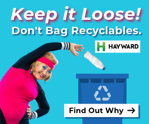70s exercise lady recycling